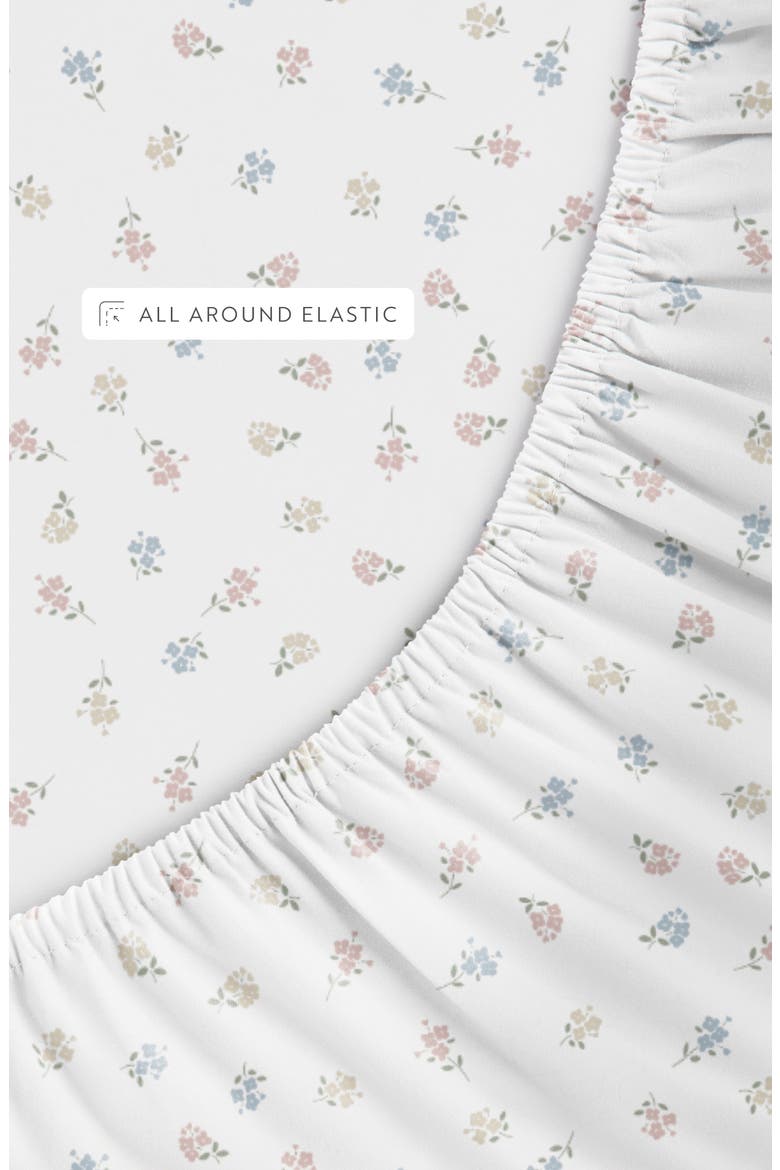 Kaycie Tricolor Floral Microfiber Sheet Set, Alternate, color, TRICOLOR