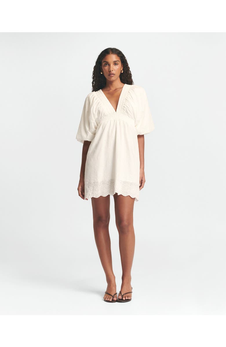 ST MRLO Vera Mini Dress, Alternate, color, White Broderie