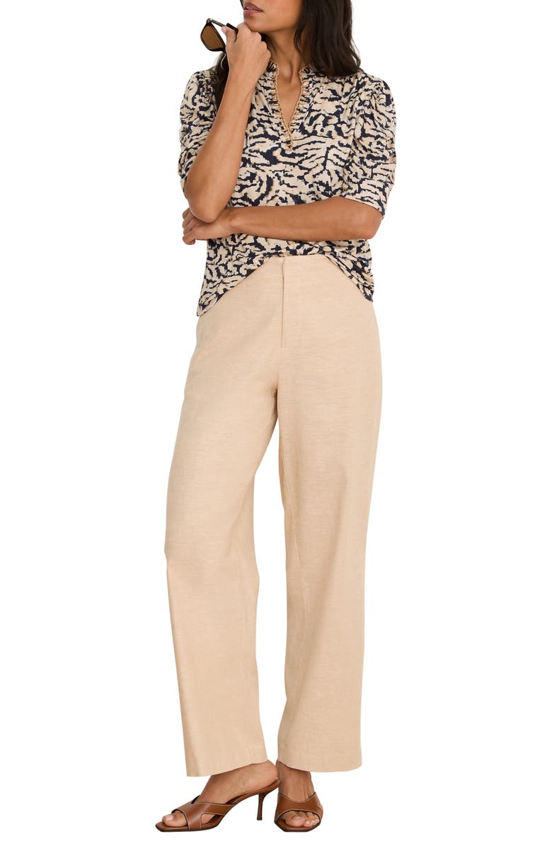 NIC+ZOE Contrast Swirl Top, Alternate, color, Neutral Multi