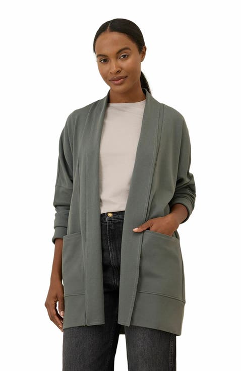 Organic Cotton Airplane Wrap Cardigan
