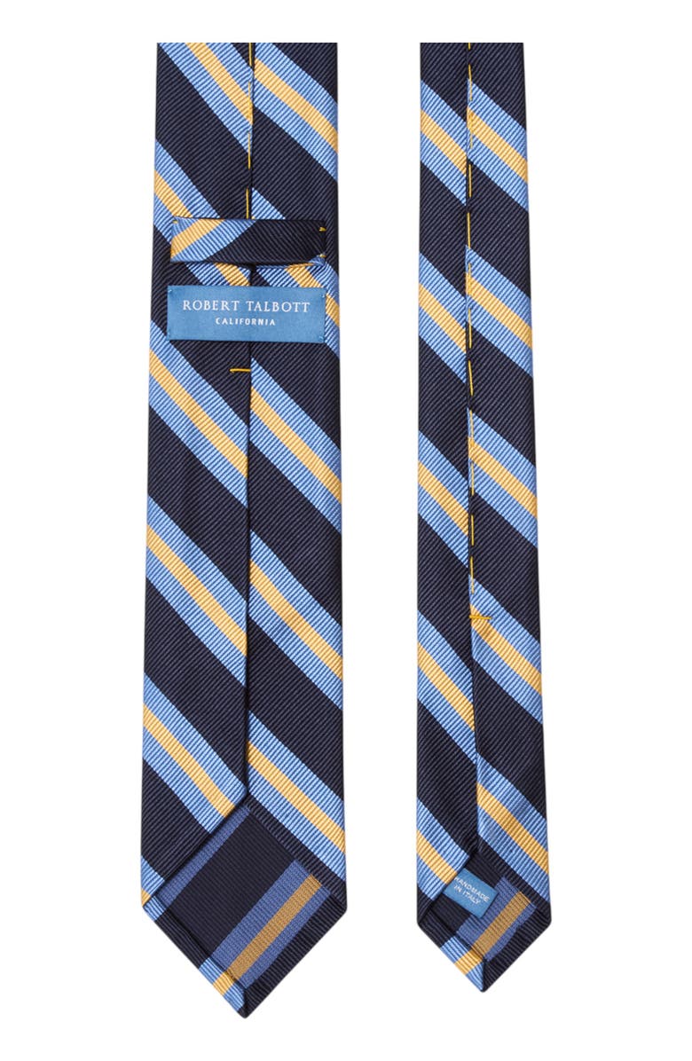 Robert Talbott Newman 7-Fold Signature Repp Silk Necktie, Alternate, color, Navy Multi