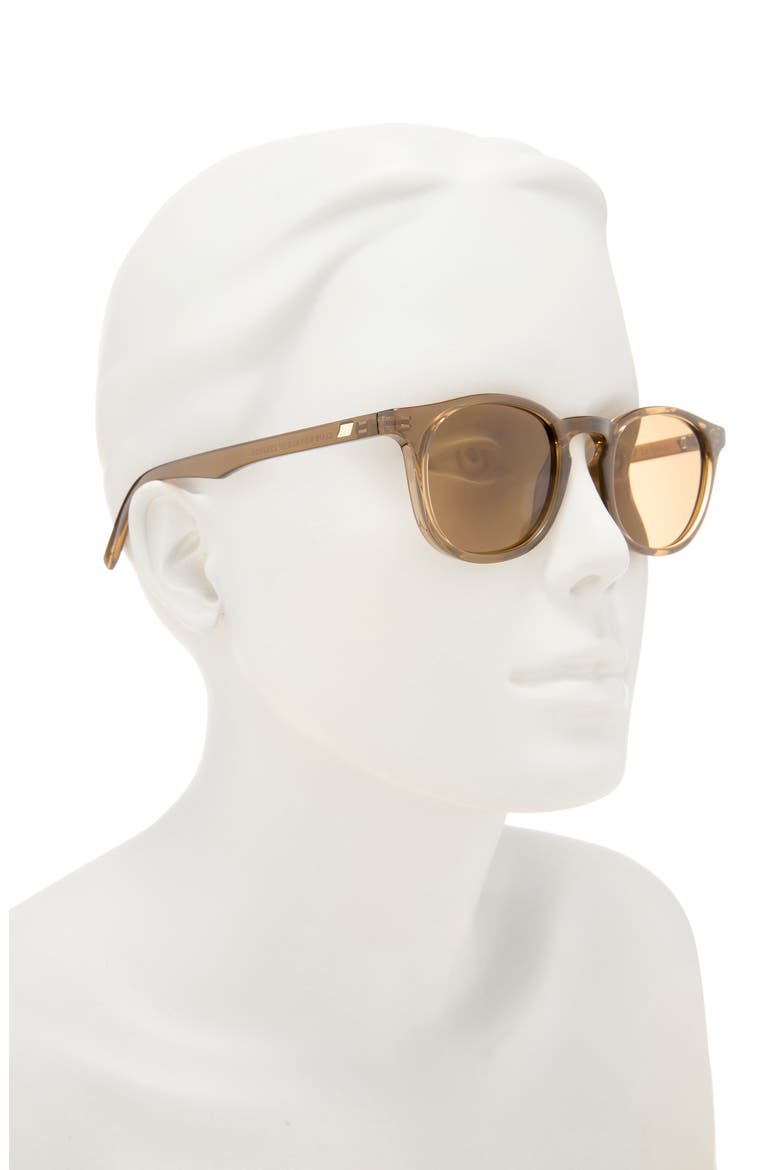 Club Royale 48mm Round Sunglasses, Alternate, color, UMBER / LIGHT BROWN MONO