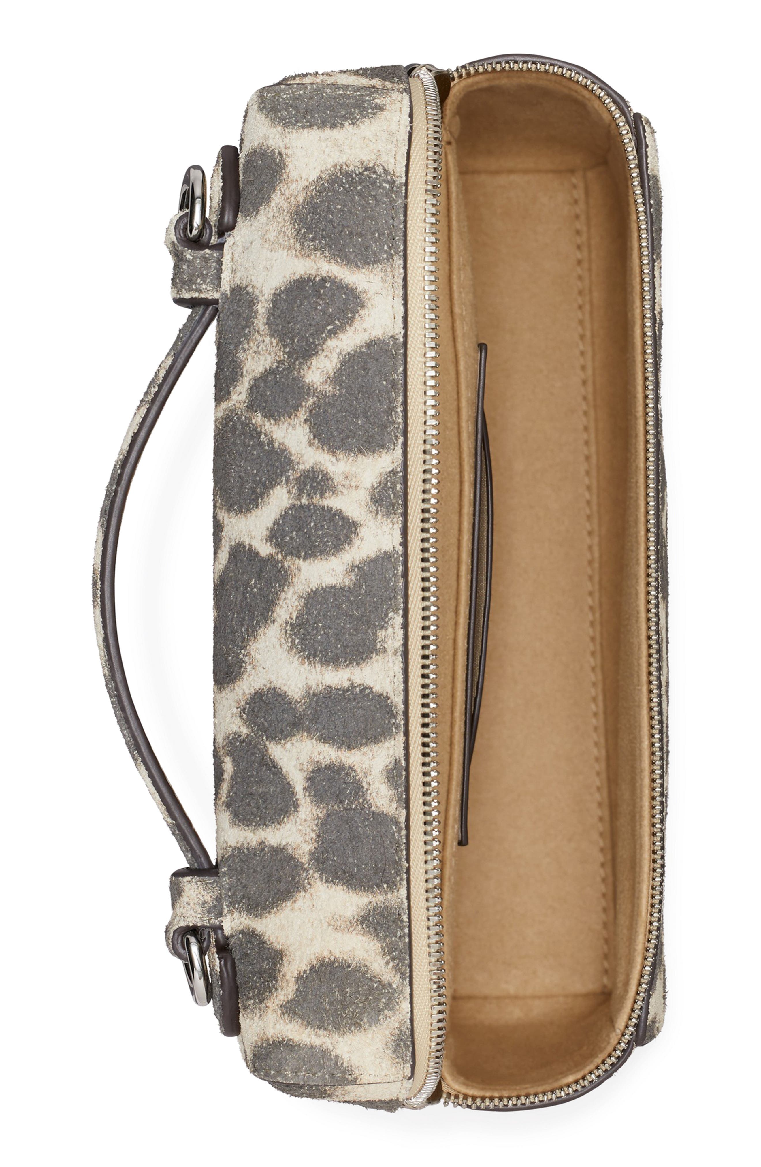 Tory Burch Romy Suede Slim Top Handle Bag, Alternate, color, Cheetah Spots
