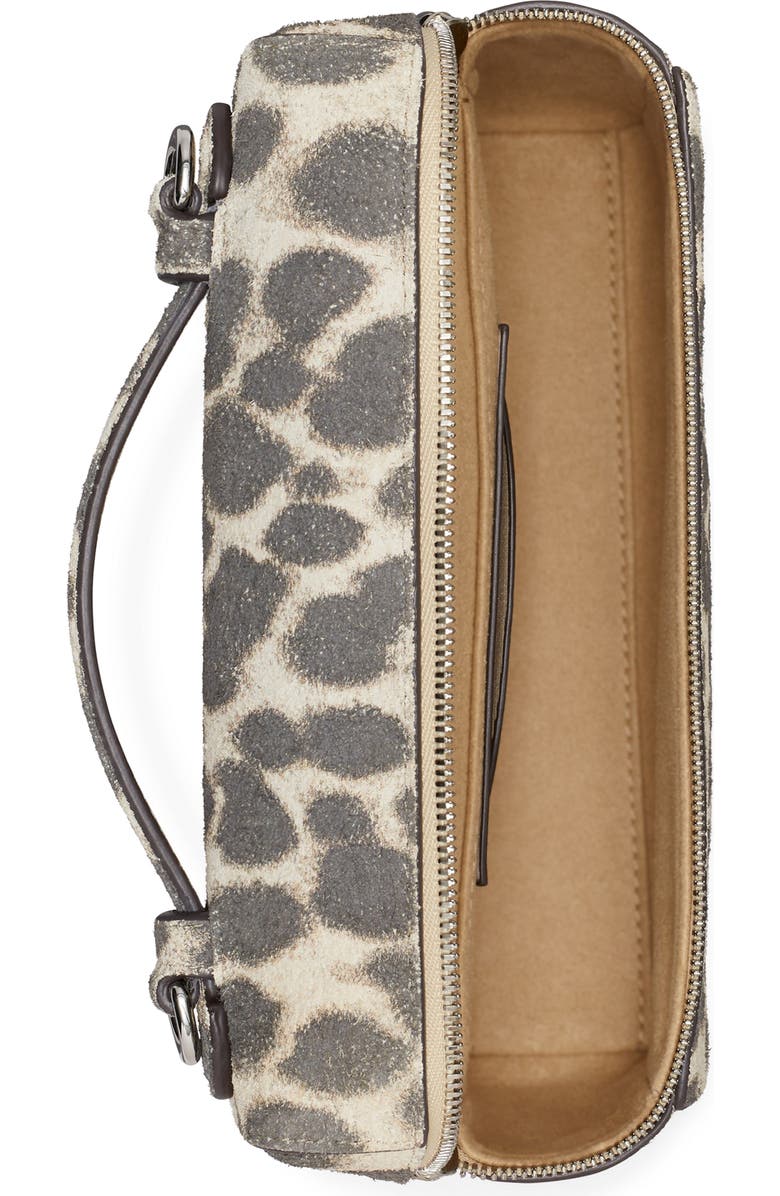 Tory Burch Romy Suede Slim Top Handle Bag, Alternate, color, Cheetah Spots