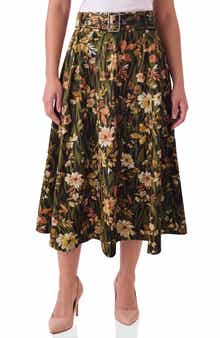 Belted Midi Skirt