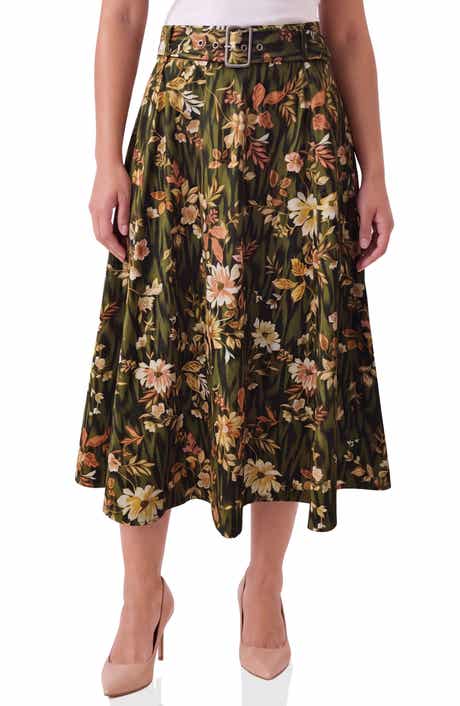 Belted Midi Skirt