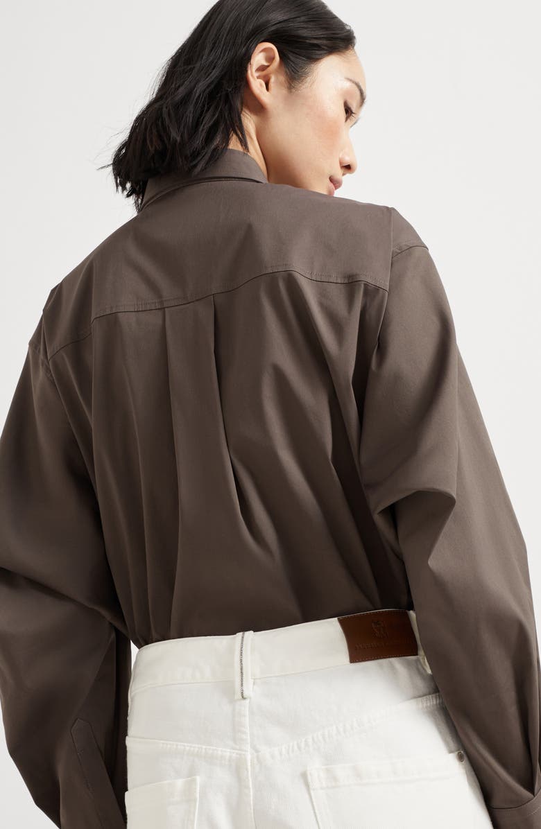 Brunello Cucinelli Contemporary Square trousers, Alternate, color, Ivory