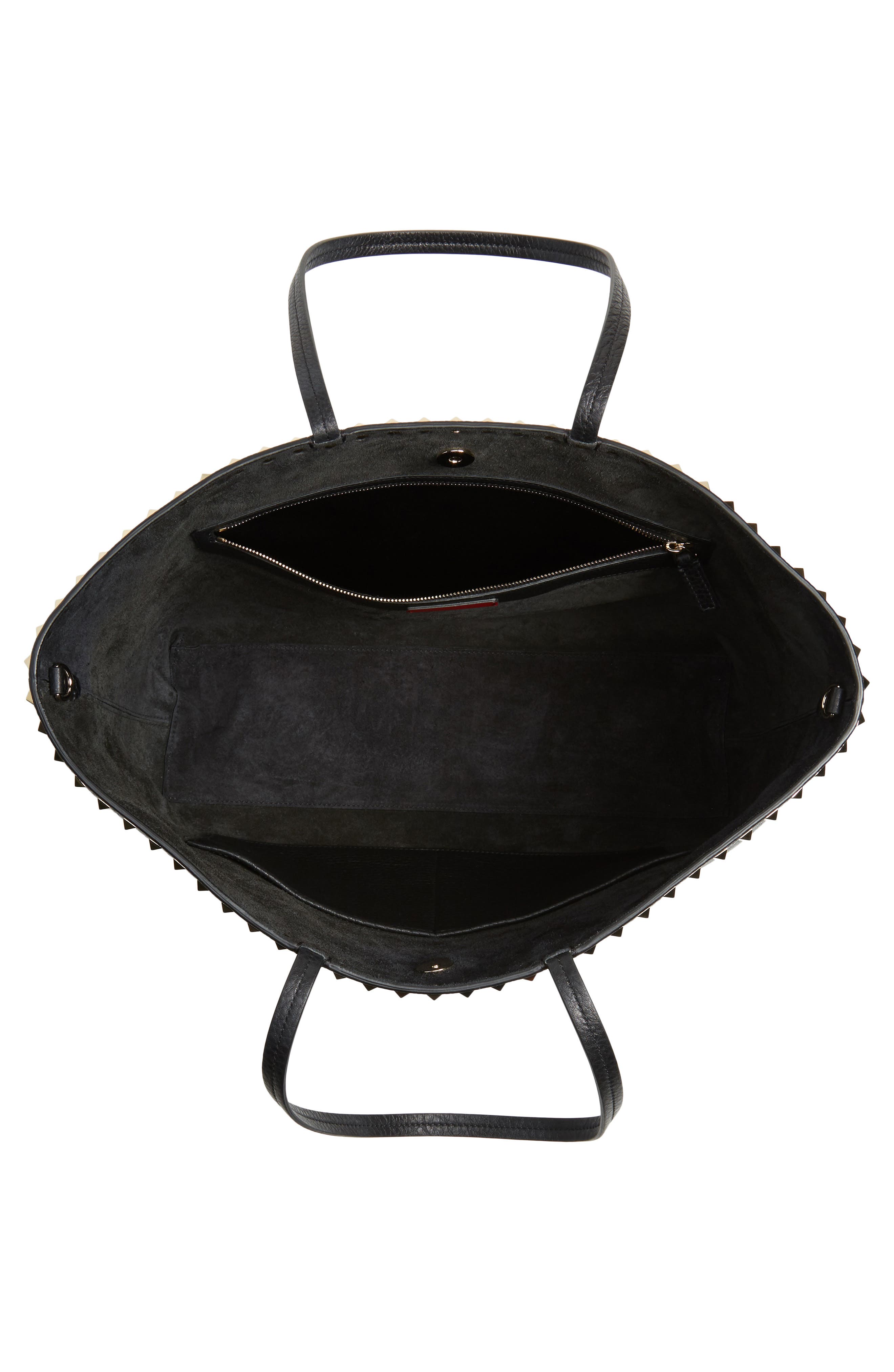 Valentino Garavani Rockstud Leather Tote, Alternate, color, 
