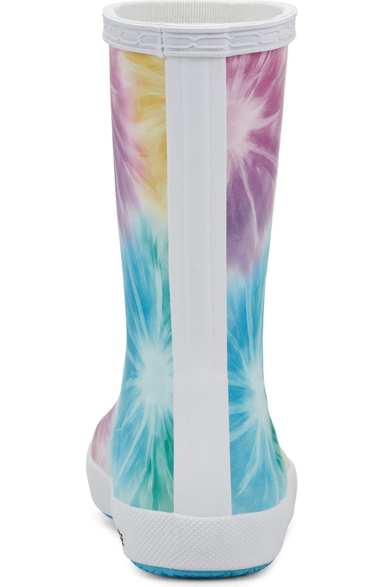 Hunter Kids' First Classic Rain Boot, Alternate, color, White Tie Dye