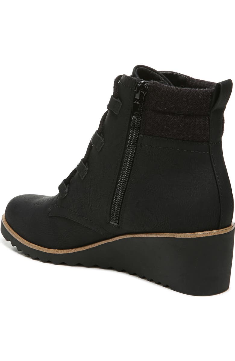 LifeStride Zone Lace-Up Wedge Bootie, Alternate, color,