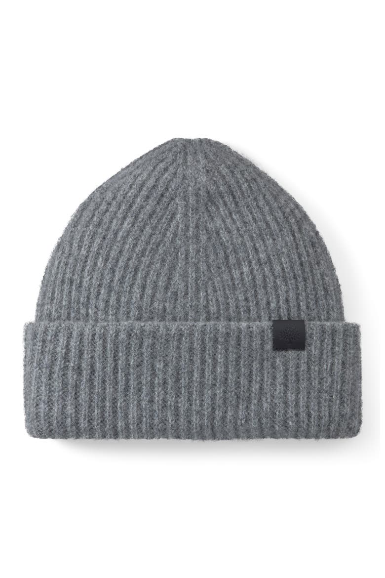 Chunky Ribbed Beanie, Main, color, Dark Grey Melange