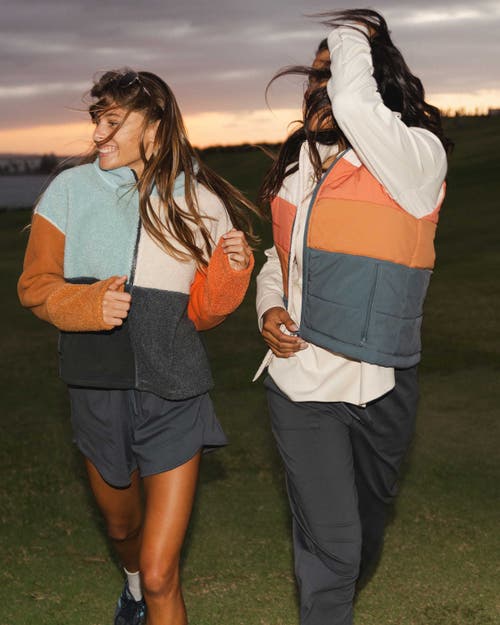 Nani Colorblock Vest In Brown