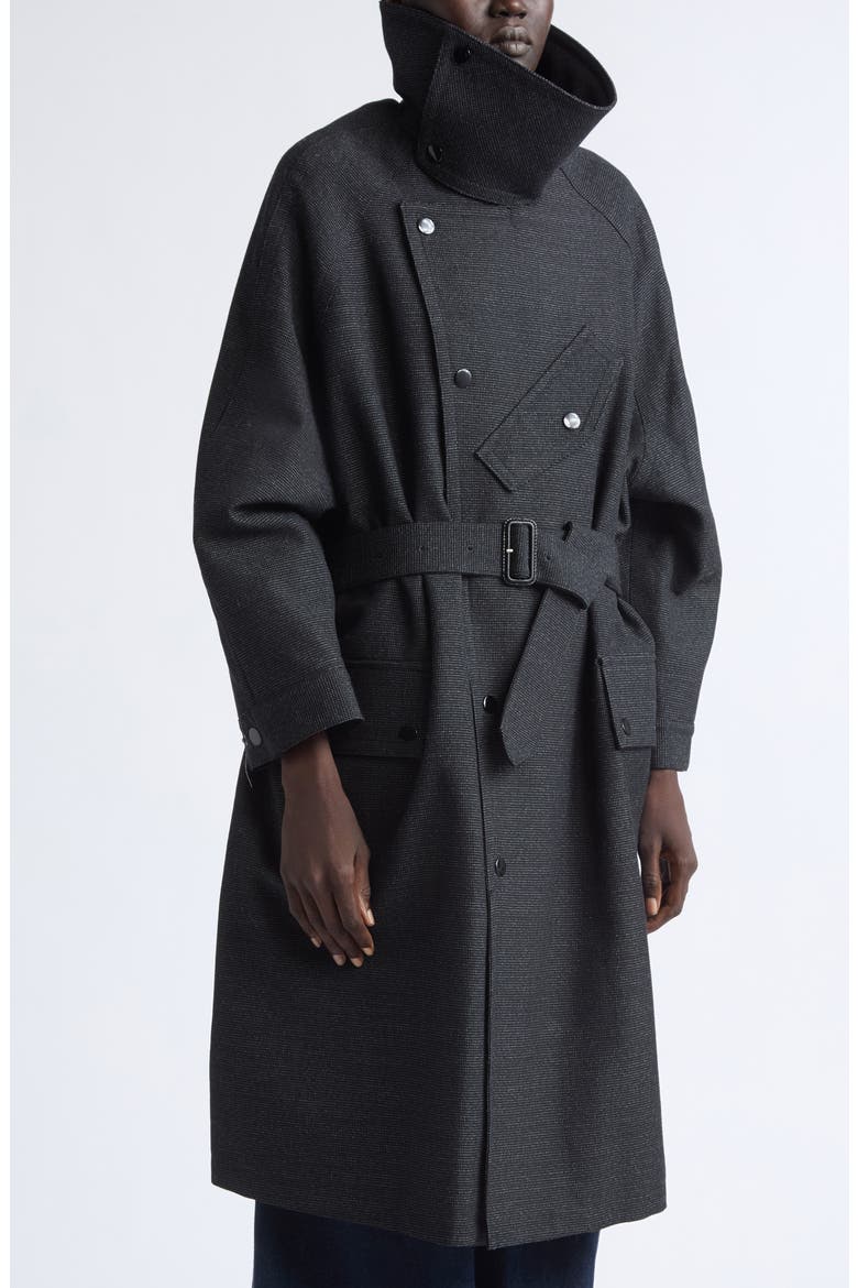 Dispatch Funnel Neck Coat, Alternate, color, CHARCOAL GREY