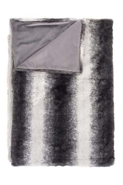 Irving Faux Fur Throw Blanket