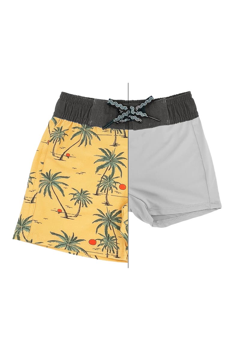 Sun Tropics Board Shorts, Alternate, color, BUFF YELLOW