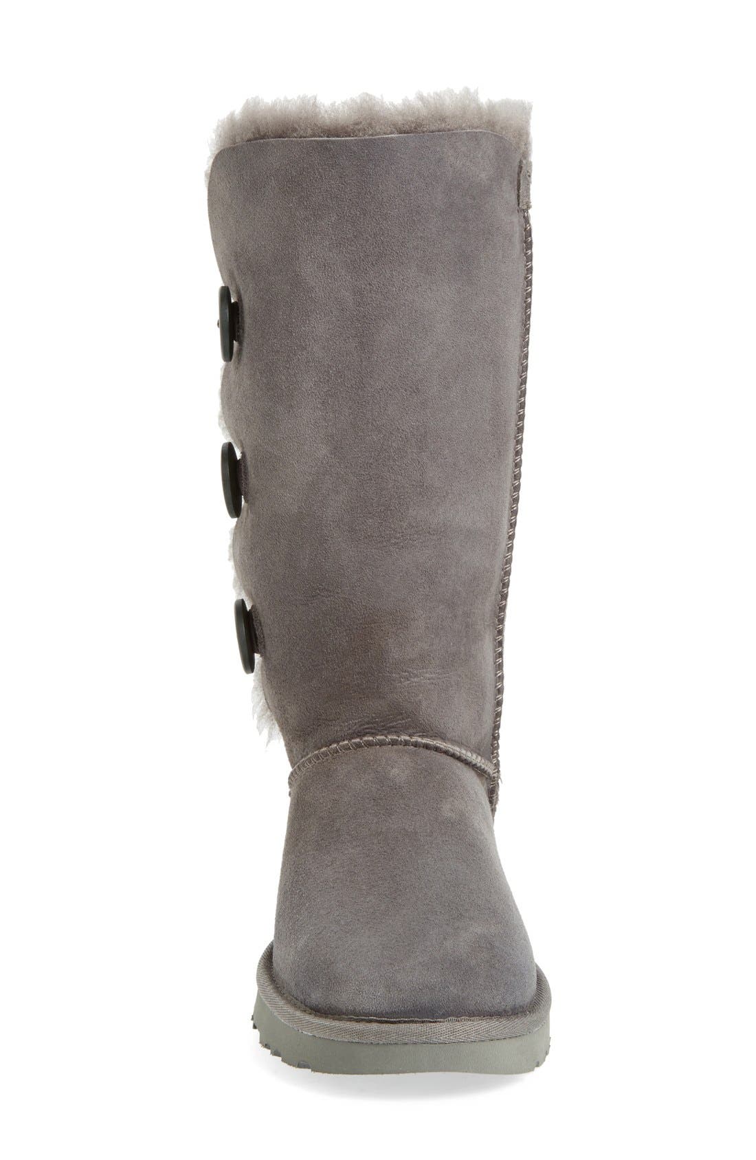 'Bailey Button Triplet II' Boot, Alternate, color, GREY SUEDE
