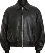 AllSaints Marco Leather Bomber Jacket