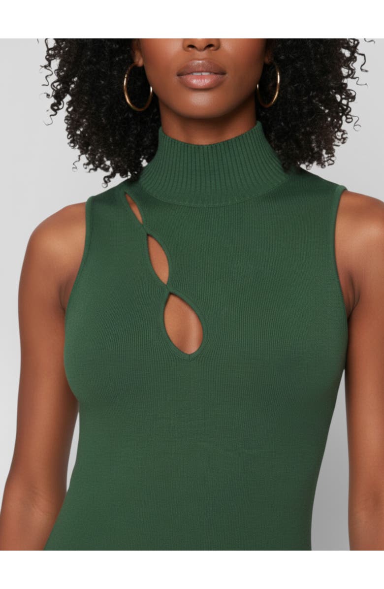 RACHEL Rachel Roy Chai Mock Neck Sweater Dress, Alternate, color, Spruce