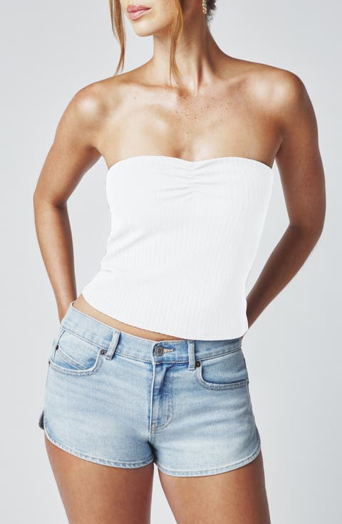 Ruched Tube Top
