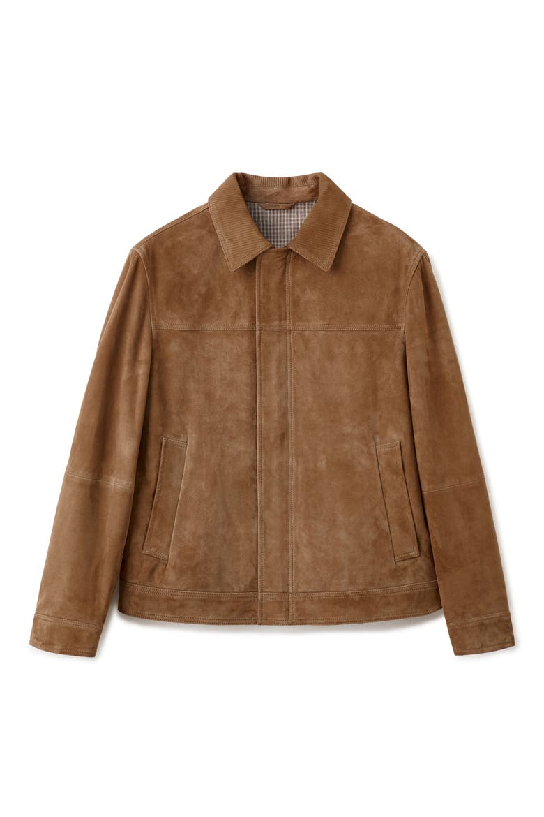 Suede Jacket, Alternate, color, COGNAC