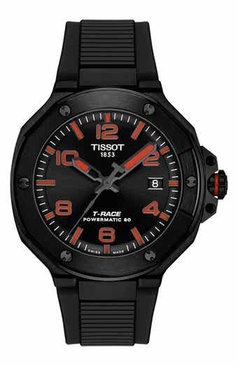 T-Race Powermatic 80 Automatic Rubber Strap Watch, 41mm