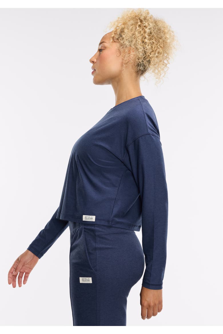 Dreamblend Crewneck Long Sleeve, Alternate, color, Navy Blue
