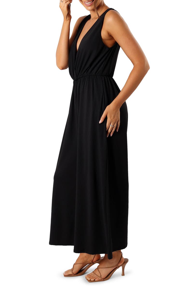 Petal & Pup Miya Wide Leg Jumpsuit, Alternate, color, Black