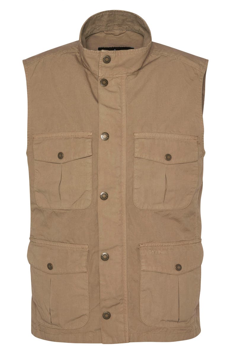 Barbour Corbridge Vest, Alternate, color, Stone