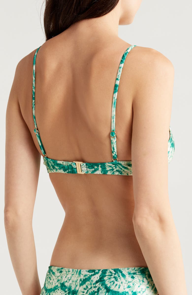 Kulani Kinis Underwire Triangle Bikini Top, Alternate, color, Emerald Tides