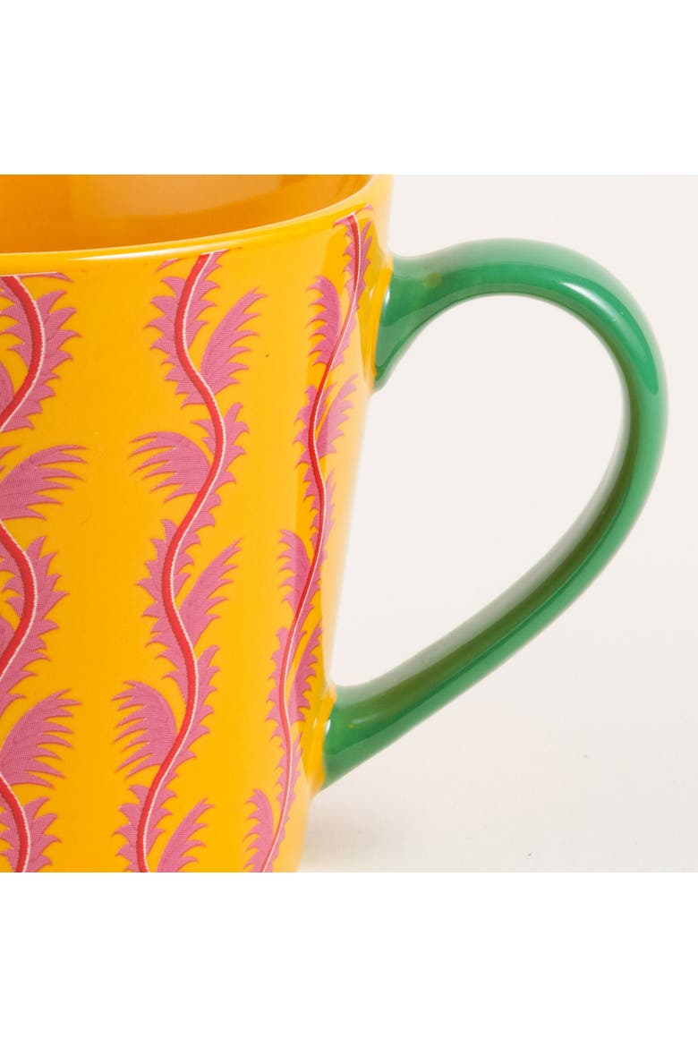 Festa Viva Porcelain Mug 2 Pcs Set, Alternate, color, Yellow-White