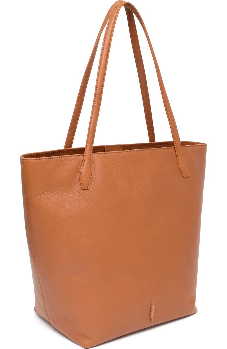Thacker Large Asher Leather Tote, Alternate, color, Cognac