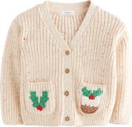 NEXT Kids' Christmas Pocket Cardigan
