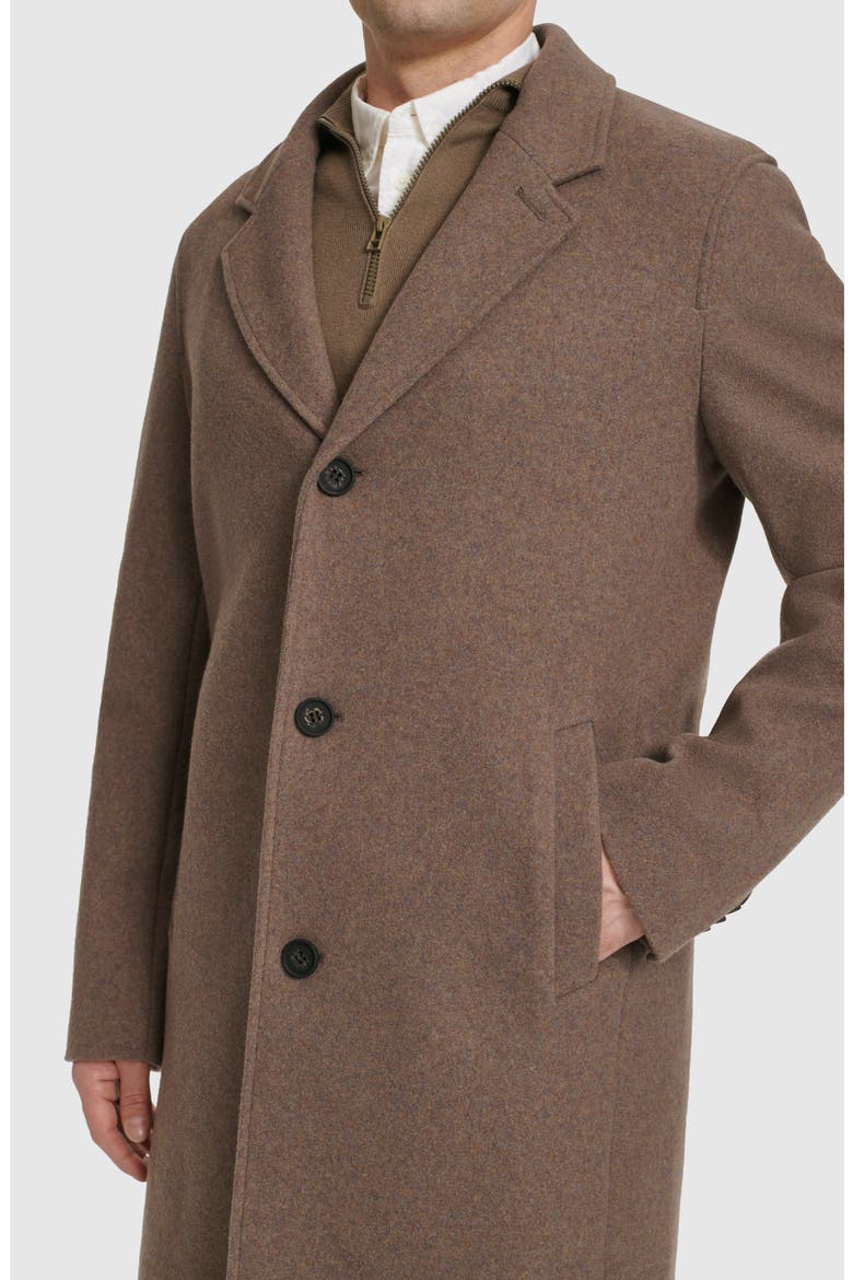 Regular Fit Stretch Wool Coat, Alternate, color, MUSHROOM