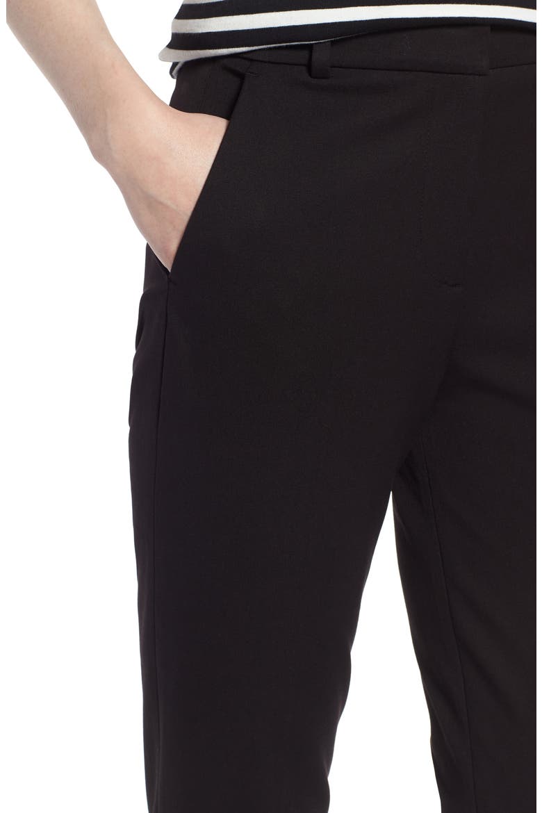 Cameron Seasonless High Rise Crop Pants, Alternate, color, BLACK