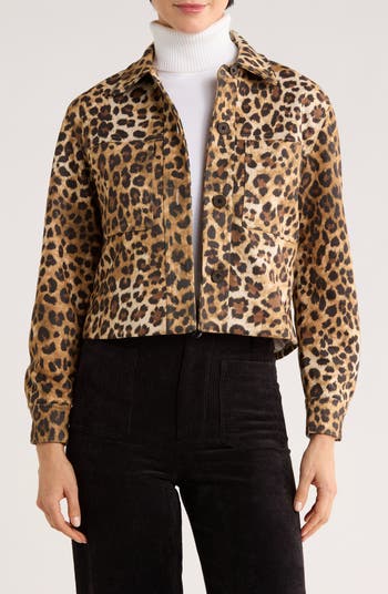 Crop Faux Suede Jacket