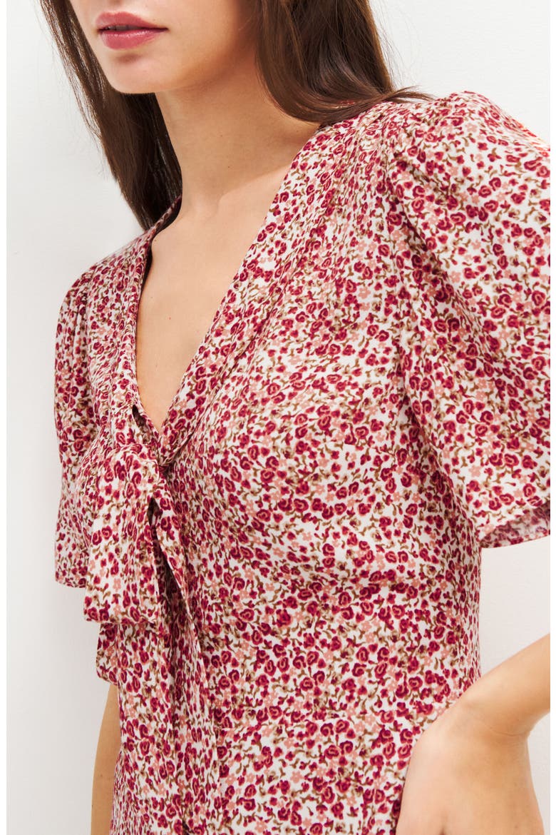 Adelina Floral Minidress, Alternate, color, LA VIE EN ROSE