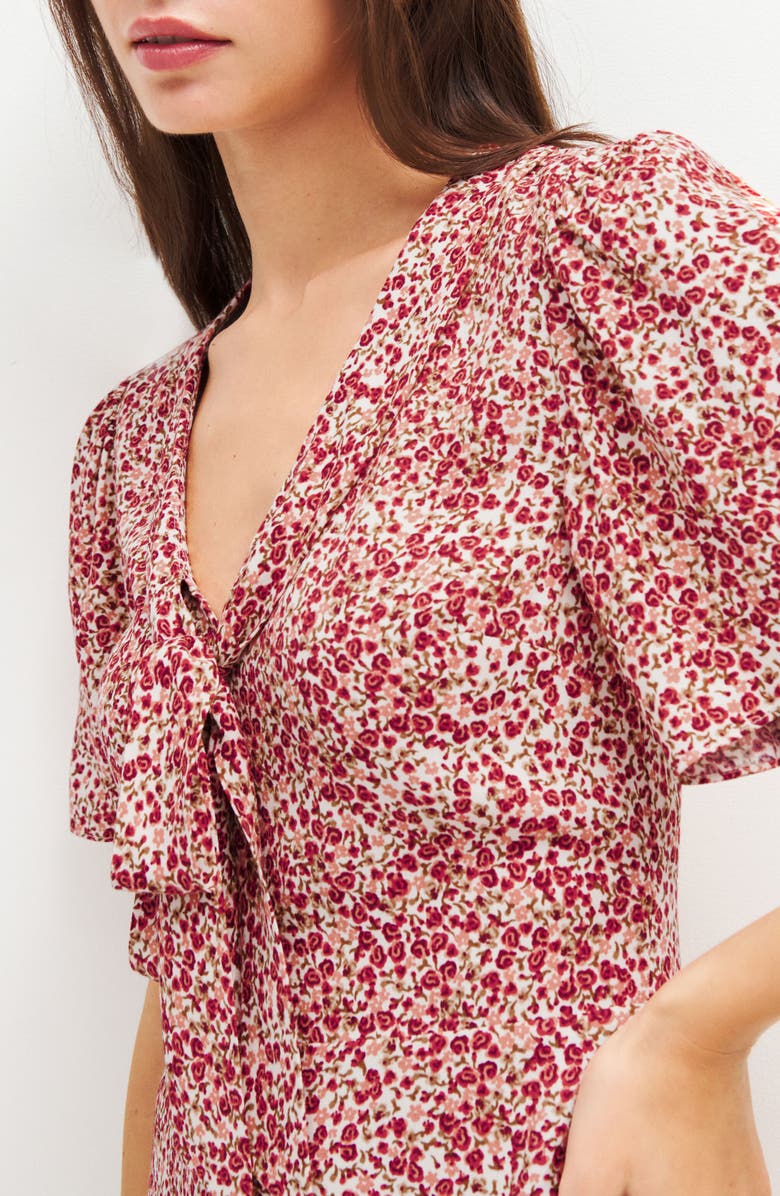 Reformation Adelina Floral Minidress, Alternate, color, 