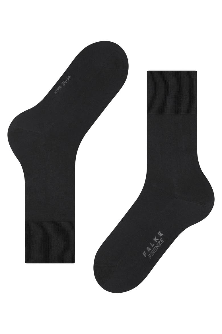 Firenze Elastic Free Dress Socks, Alternate, color, Black