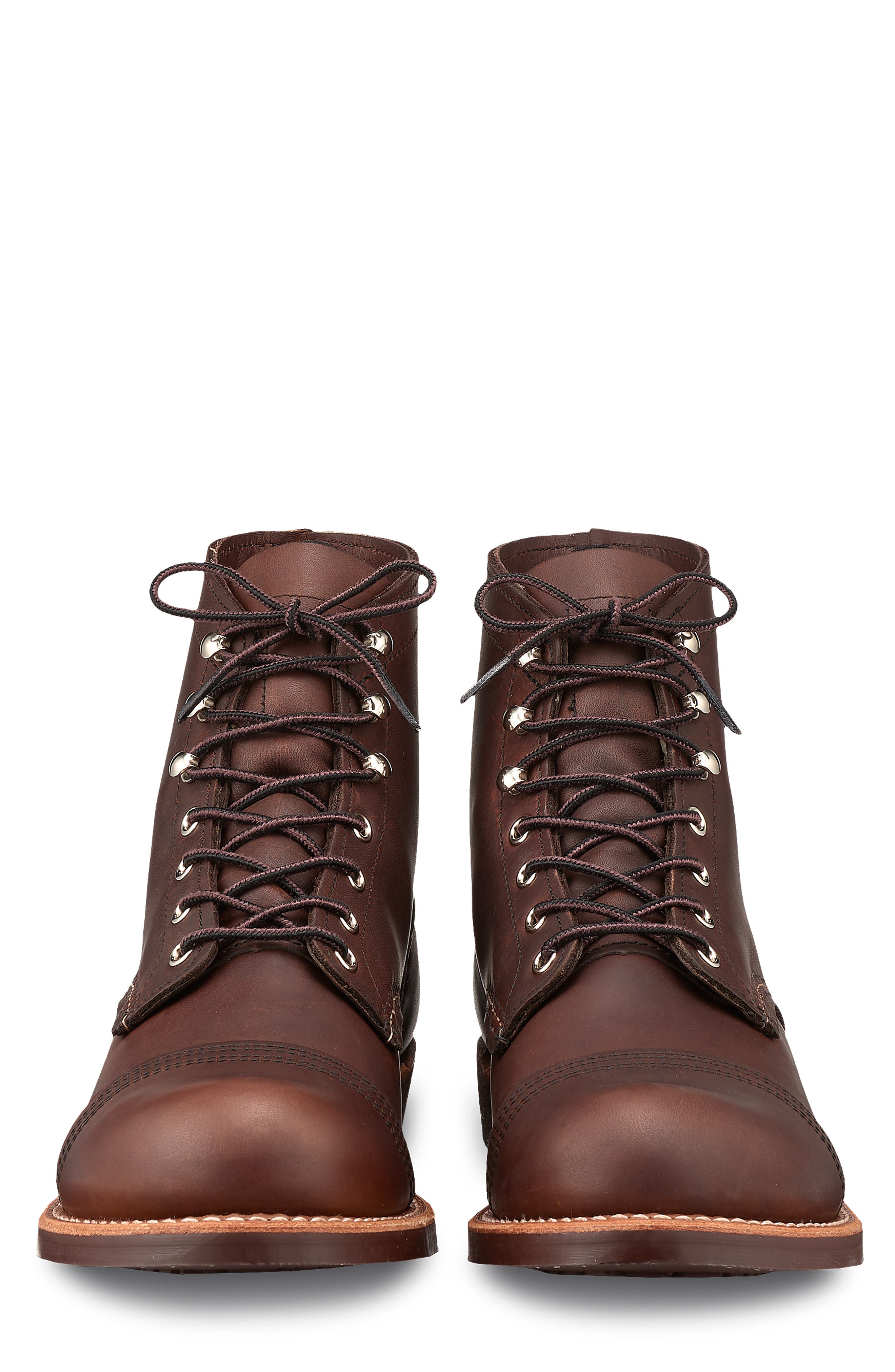Iron Ranger Cap Toe Boot, Alternate, color, AMBER HARNESS LEATHER