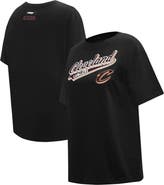 PRO STANDARD Women's Pro Standard Black Cleveland Cavaliers Script Boyfriend T-Shirt