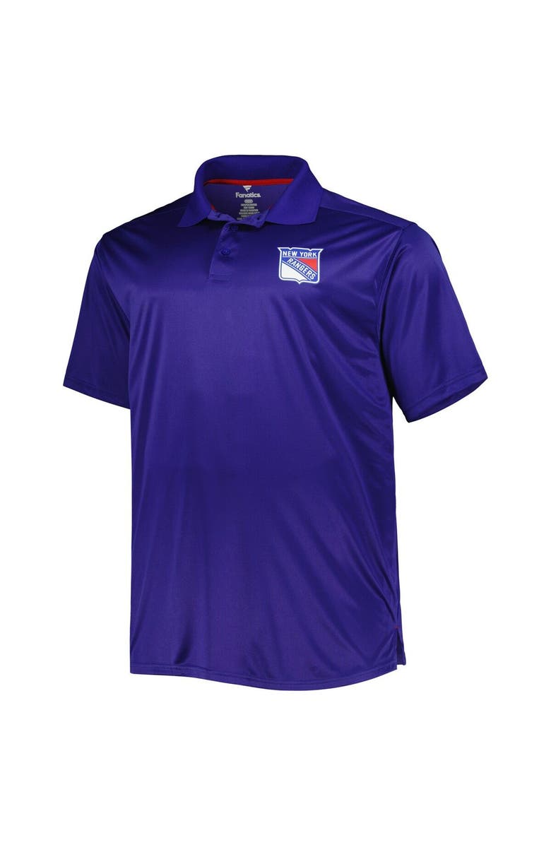 PROFILE Men's Blue New York Rangers Big & Tall Team Color Polo, Alternate, color, Blue