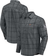 Darius Rucker Collection by Fanatics Men's Darius Rucker Collection by Fanatics Gray New York Mets Thin Wale Corduroy Plaid Button Up Shirt
