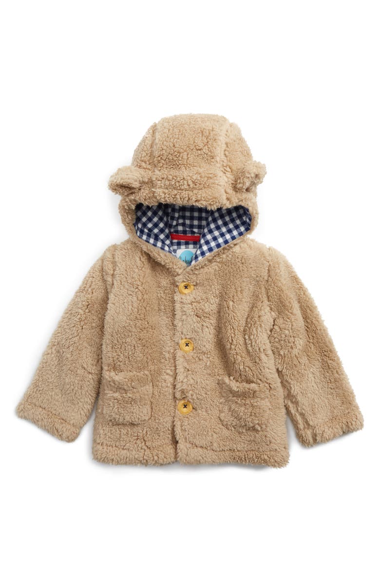Mini Boden Cozy Animal Faux Shearling Jacket, Main, color,