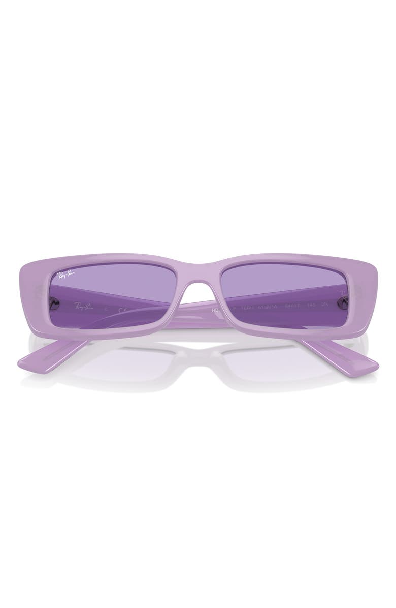 Ray-Ban Teru 54mm Rectangular Sunglasses, Main, color, Violet
