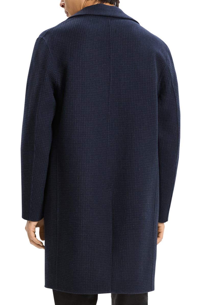 Theory Double Face Wool & Cashmere Topcoat, Alternate, color, Baltic Multi - Zci