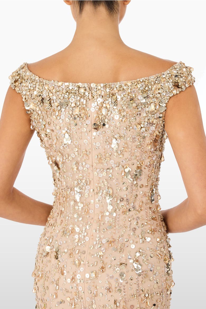 Jessie Beaded Dress, Alternate, color, Illusion