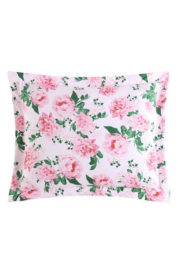 Betsey Johnson Blooming Roses Duvet Cover & Sham Set In Light Pastel Pink