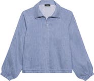 Theory Drawstring Hem Linen Blend Jacket