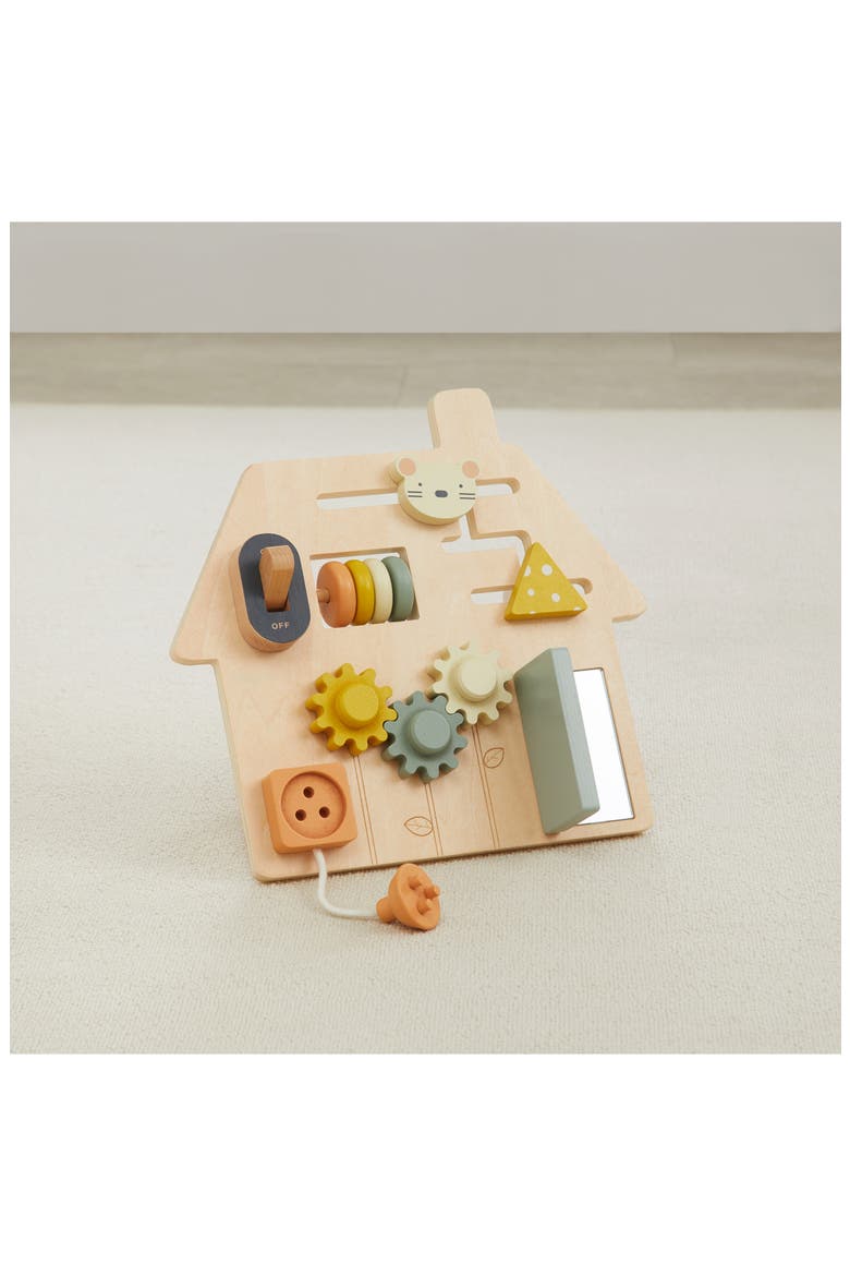 On the Go Wooden Busy Board, Alternate, color, MULTI