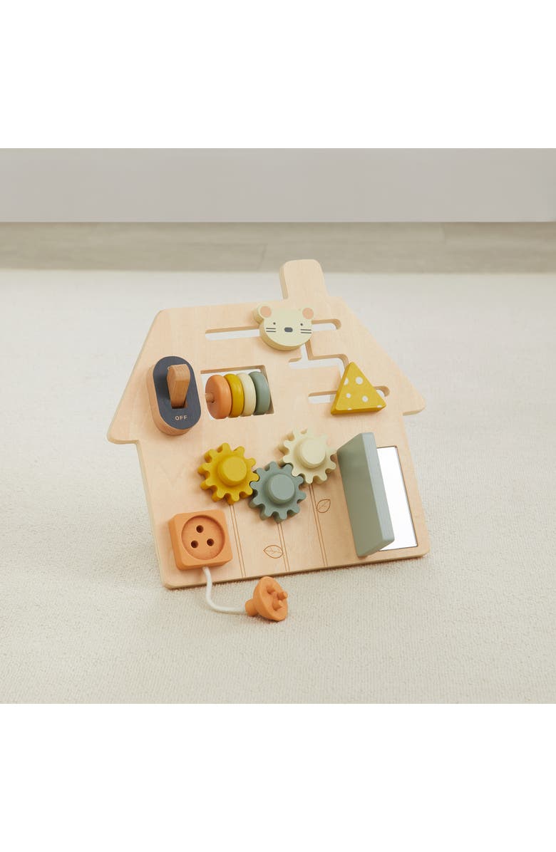 Wonder & Wise by Asweets On the Go Wooden Busy Board, Alternate, color, Multi